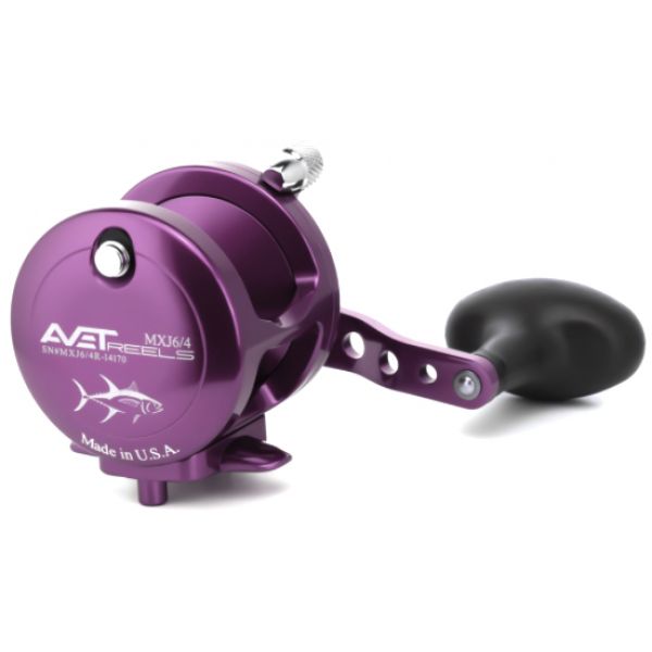 Avet MXJ 6/4 2-Speed Lever Drag Casting Reel - Purple