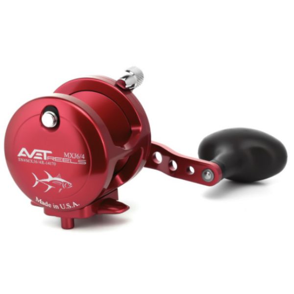 Avet MXJ 6/4 2-Speed Lever Drag Casting Reel - Red