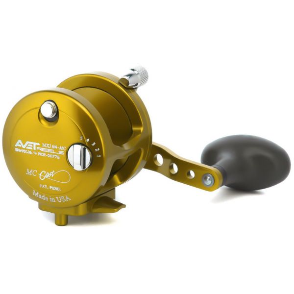 Avet MXJ 6/4 MC 2-Speed Lever Drag Casting Reel Gold - Left-Hand