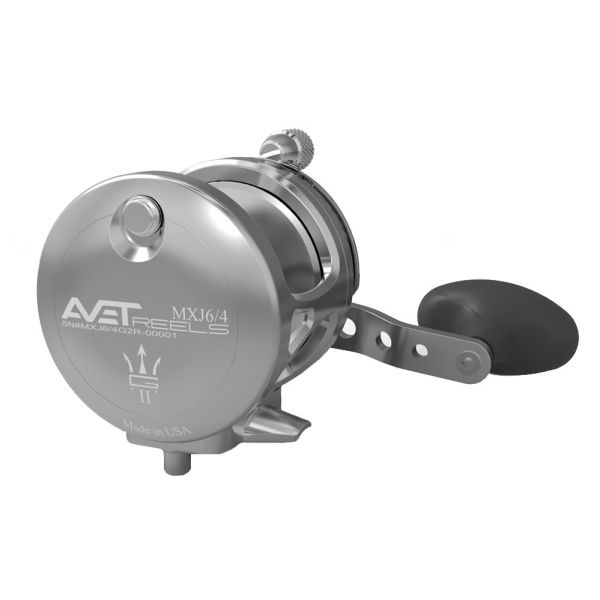 Avet MXJ G2 6/4 2-Speed Reel - Left Hand Silver