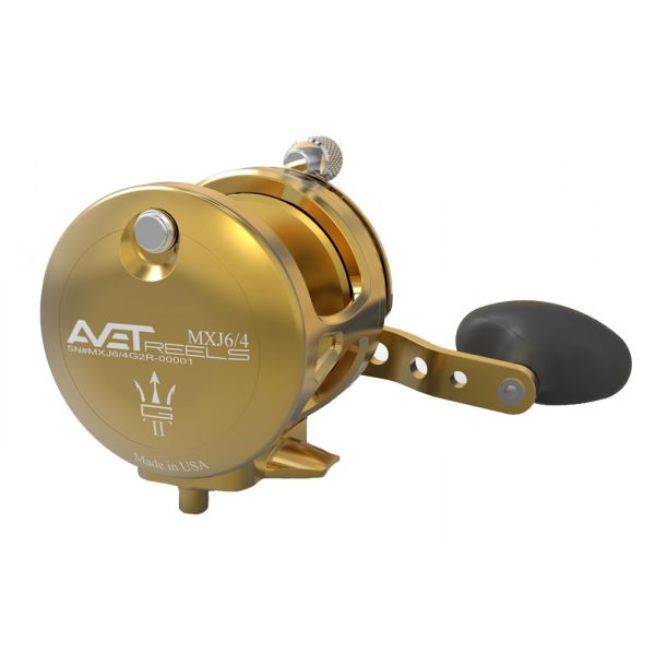 Avet MXJ G2 6/4 2-Speed Reel - Left Hand Gold