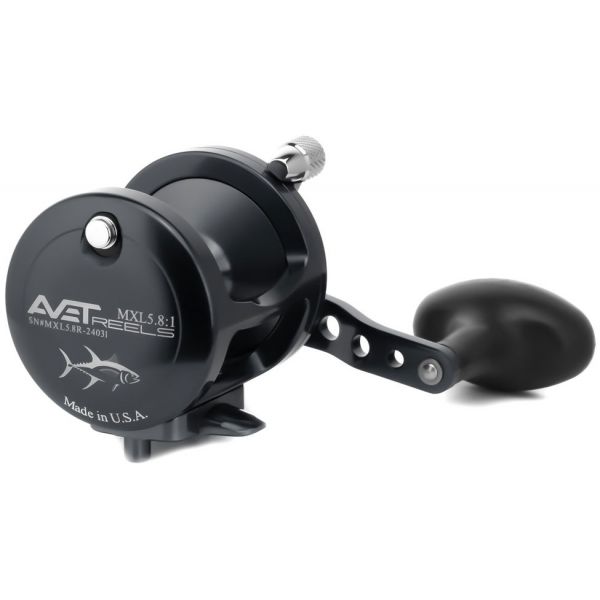 Avet MXL 5.8 Single Speed Lever Drag Casting Reel Black