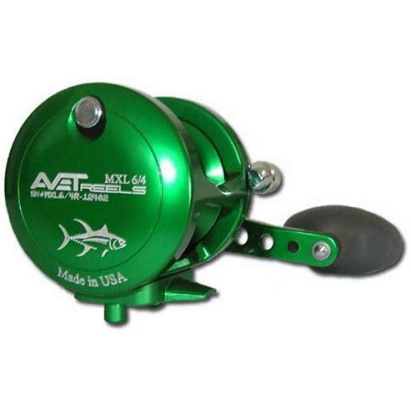 Avet MXL 6/4 2-Speed Lever Drag Casting Reel Green