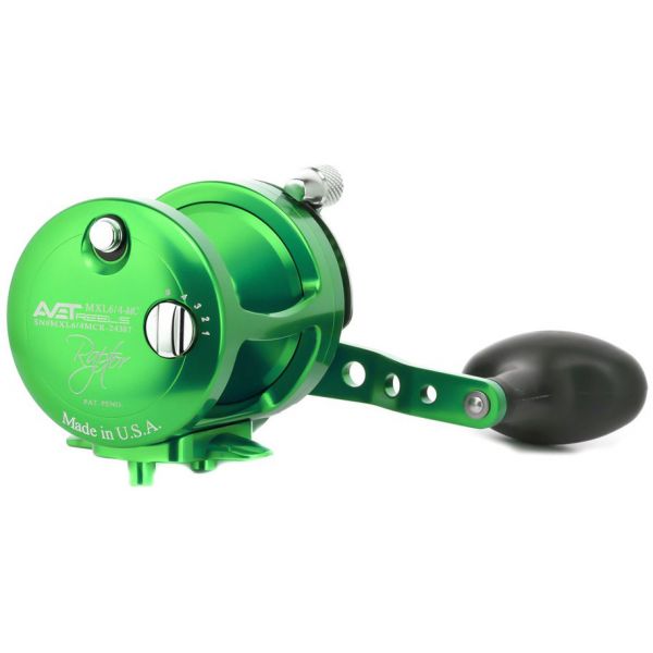 Avet MXL 6/4 MC Raptor 2-Speed Lever Drag Casting Reel Green