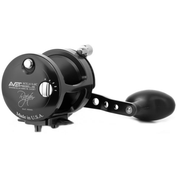 Avet MXL 6/4 MC Raptor 2-Speed Lever Drag Casting Reel - Black