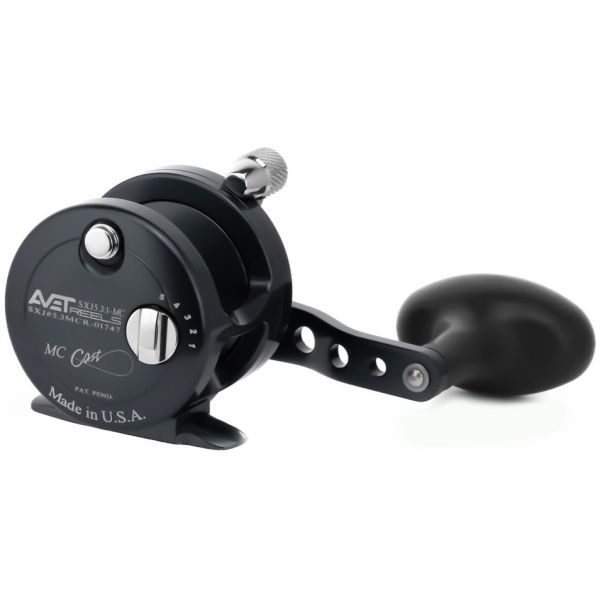 Avet SXJ 5.3 MC Single Speed Lever Drag Casting Reel Black