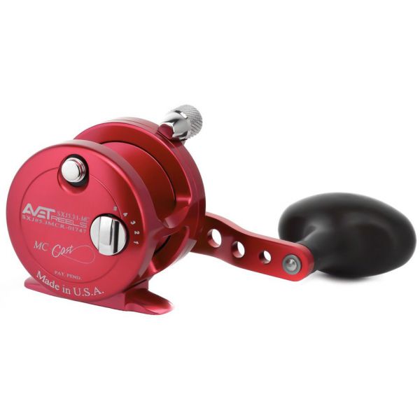 Avet SXJ 5.3 MC Single Speed Lever Drag Casting Reel Red