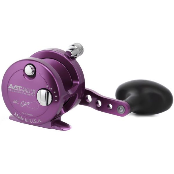 Avet SXJ 5.3 MC Single Speed Lever Drag Casting Reel Purple