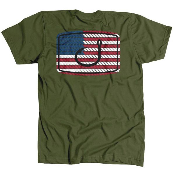 AVID Sportswear American Anthem T-Shirt - Military Green - 3XL