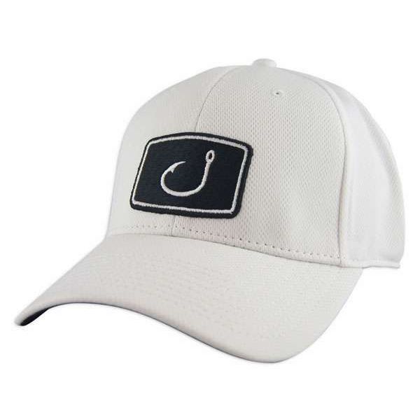 AVID Sportswear Iconic Fitted Fishing Hat - White - L/XL