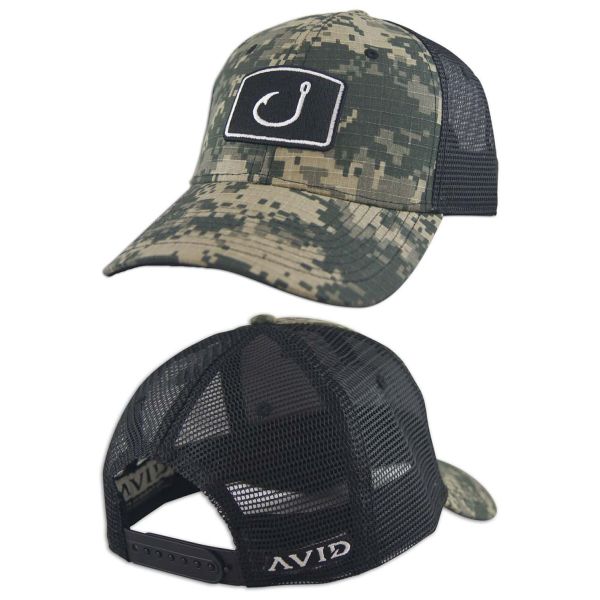 AVID Sportswear Iconic Fishing Trucker Hat Digi Camo