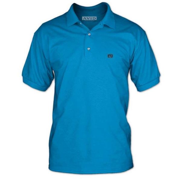 Avid Sportswear Iconic Fishing Polo - Bimini Blue - Large