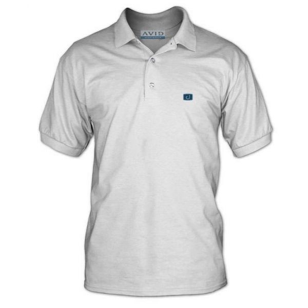 Avid Sportswear Iconic Fishing Polo - White