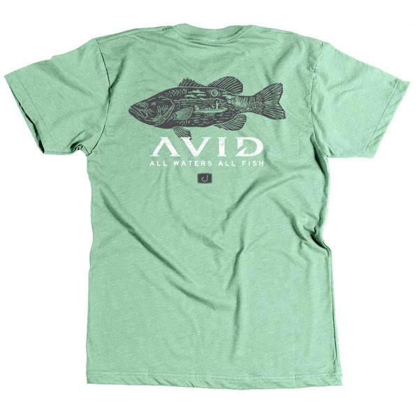 AVID Sportswear Bass Stamp T-Shirt - Army Heather - 2X-Large