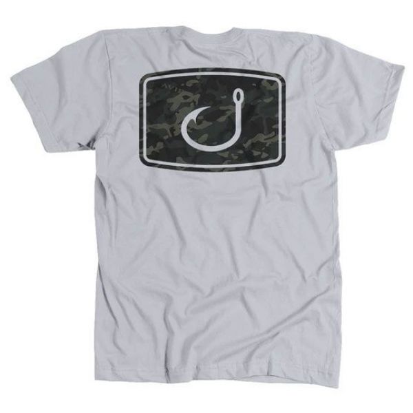 AVID Sportswear Black Camo T-Shirt - Silver - 2XL