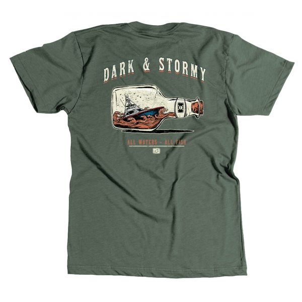 AVID Sportswear Dark and Stormy T-Shirt - Olive Heather - 2X-Large