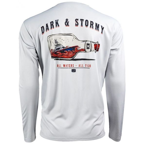 AVID Sportswear Dark and Stormy AviDry Long Sleeve Shirt - Glacier Grey - 2XL