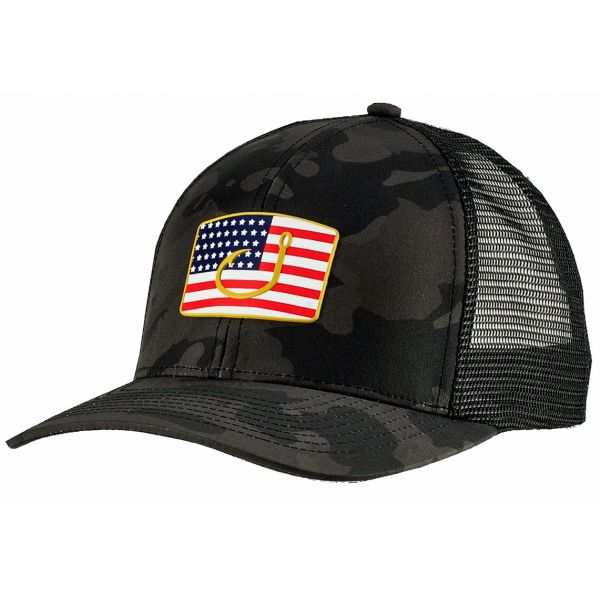 AVID Sportswear Down Range Trucker Hat - Black Avid Camo