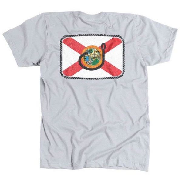 AVID Sportswear Floridian T-Shirt - Silver - XL