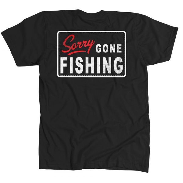 AVID Sportswear Gone Fishing T-Shirt - Black - 2X-Large