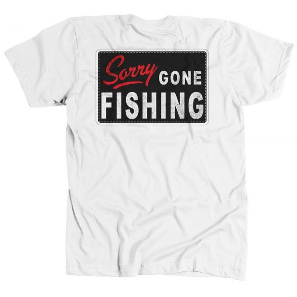 AVID Sportswear Gone Fishing T-Shirt - White - 2X-Large