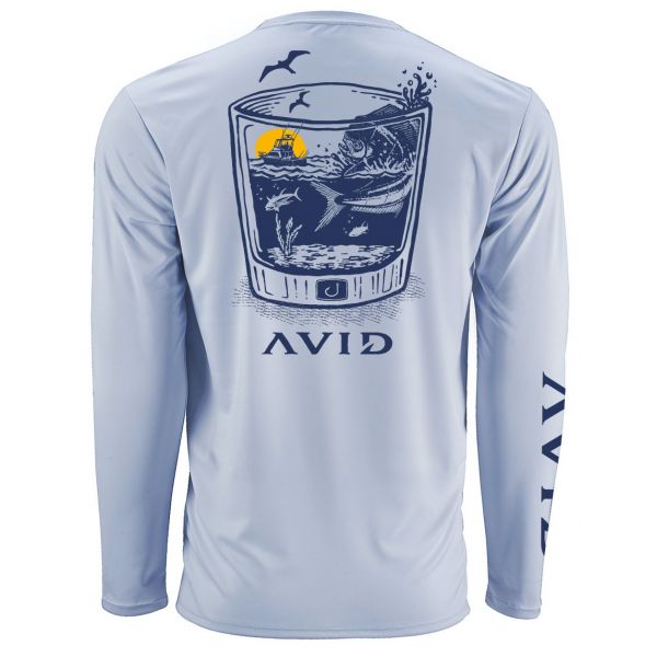 AVID Sportswear Happy Hour AviDry Long Sleeve Shirt - Ice Blue - 2XL