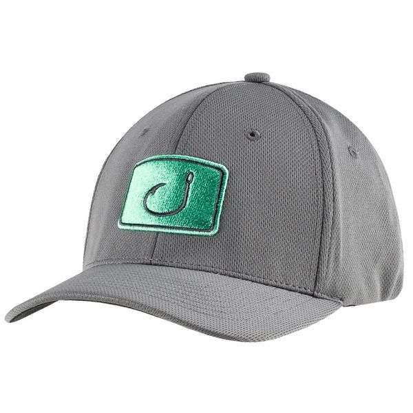 AVID Sportswear Iconic Fitted Fishing Hat - Charcoal/Mint - L/XL