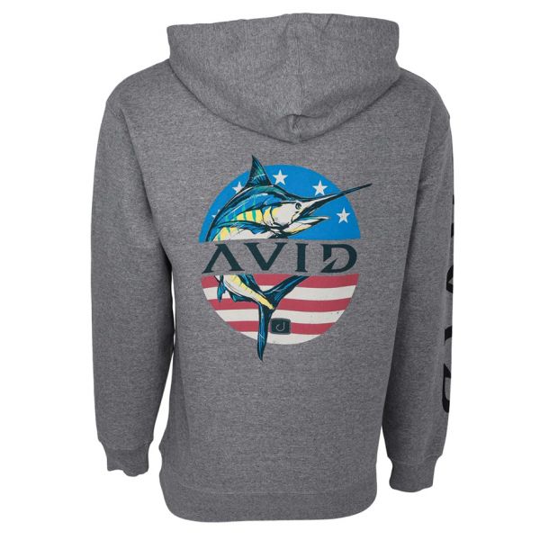 AVID Sportswear Legend Fleece Hoodie - Gunmetal Heather - 2X-Large