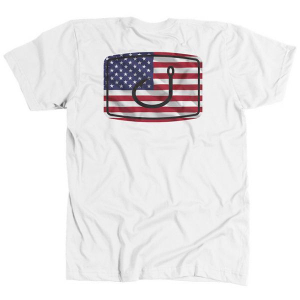 AVID Sportswear Merica Flag T-Shirt - White 2XL