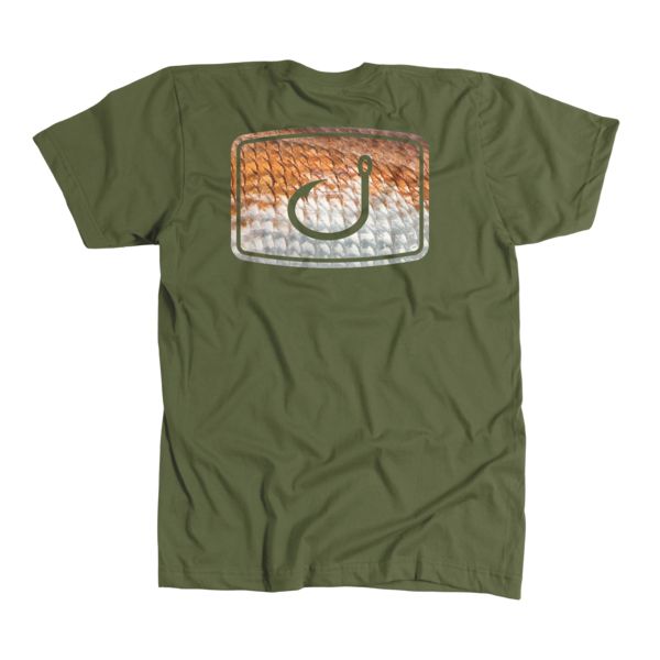 AVID Sportswear Redfish Scales T-Shirt - Military L