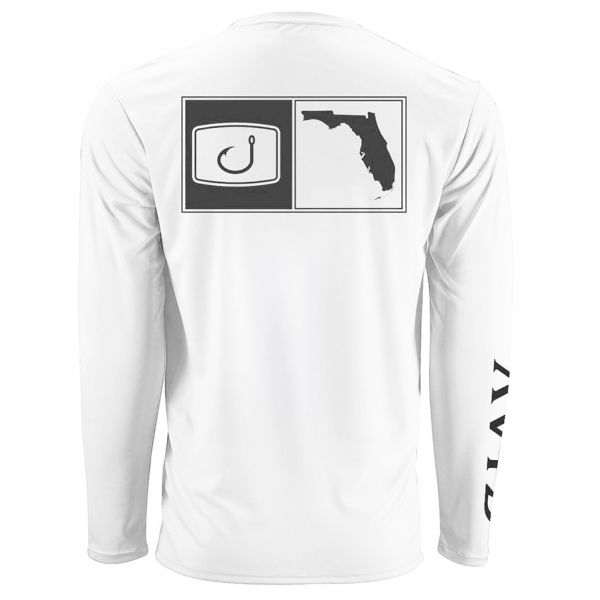 AVID Sportswear Stately Florida AVIDry Long Sleeve Shirt - White - 2X-Large