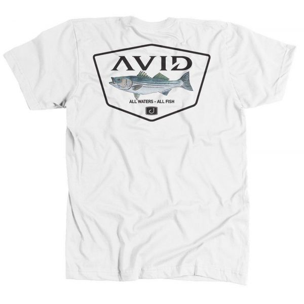 AVID Sportswear Striper Crest T-Shirt - White - 2XL