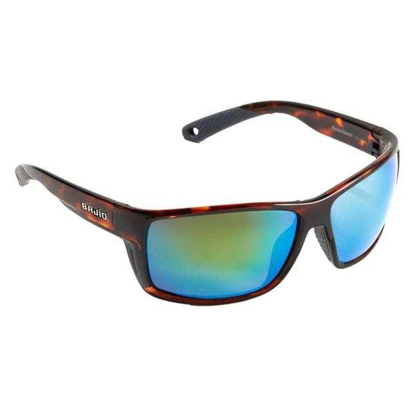 Bajio Bales Beach Sunglasses - Dark Tortoise Gloss Frame/Green Plastic Lens