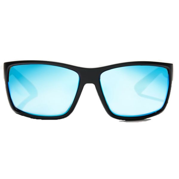 Bajio Bales Beach Sunglasses - Matte Black Frame/Blue Lens