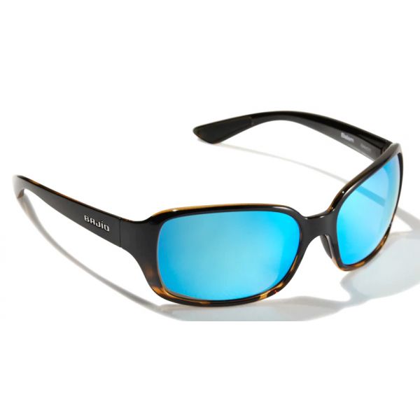 Bajio Balam Sunglasses - Black Tortoise Frame/Blue Plastic Lens