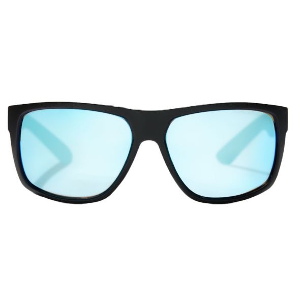 Bajio Boneville Sunglasses - Matte Black Frame/Blue Glass Lens