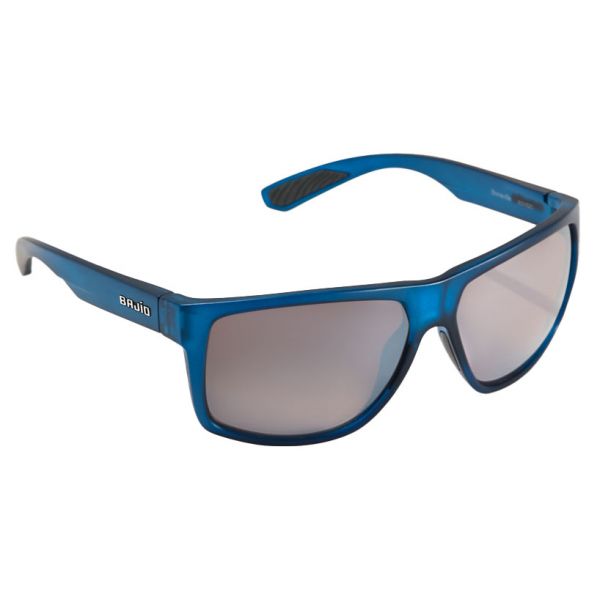 Bajio Boneville Sunglasses - Matte Blue Vin Frame/Silver Plastic Lens