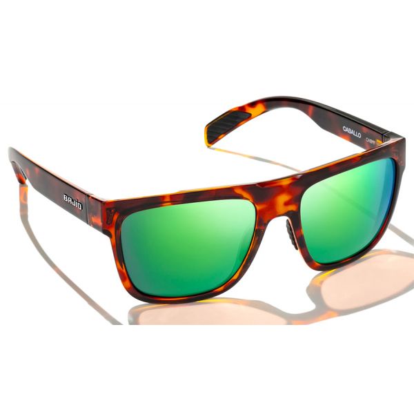 Bajio Caballo Sunglasses - Tortoise Gloss Frame/Green Glass Lens