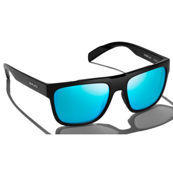 Bajio Caballo Sunglasses - Black Matte Frame/Blue Glass Lens