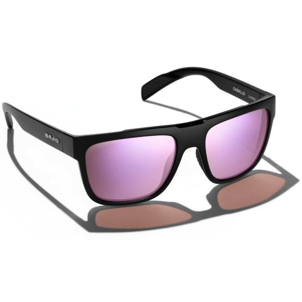 Bajio Caballo Sunglasses - Black Matte Frame/Rose Mirror Poly Lens