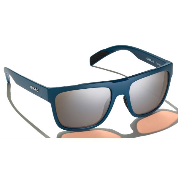 Bajio Caballo Sunglasses - Blue Vin Matte Frame/Silver Glass Lens