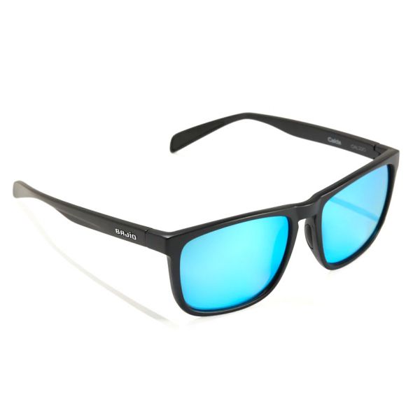 Bajio Calda Sunglasses - Black Matte Frame/Blue Glass Lens