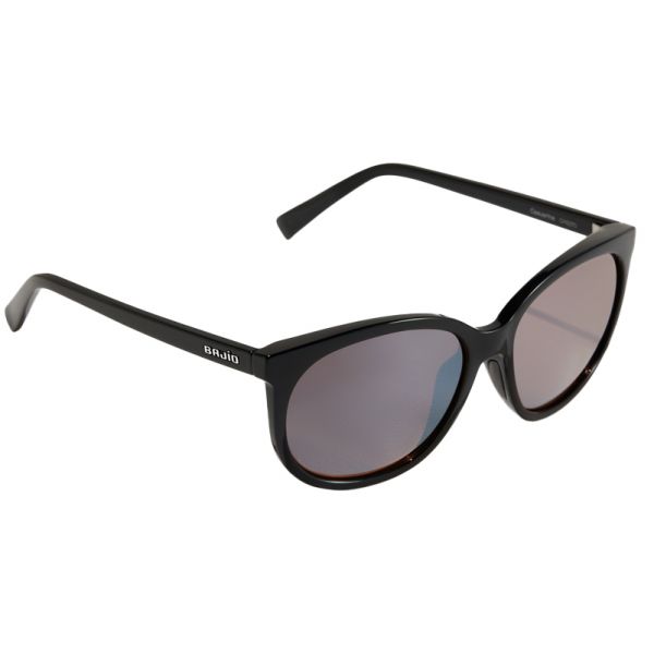 Bajio Casuarina Sunglasses - Gloss Black Frame/Silver Glass Lens