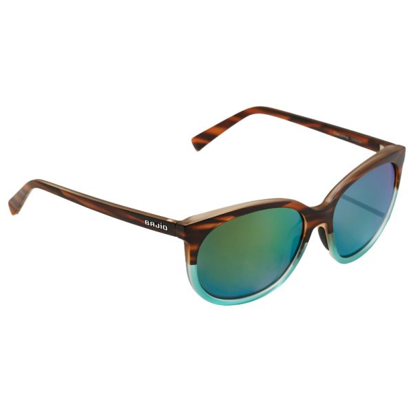 Bajio Casuarina Sunglasses - Wrack Tinta Split Frame/Green Glass Lens