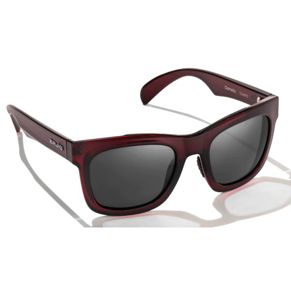 Bajio Cometa Sunglasses - Claret Gloss Frame/Grey PC Lens