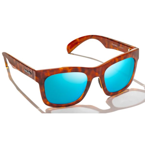 Bajio Cometa Sunglasses - Amber Tortoise Gloss Frame/Blue PC Lens