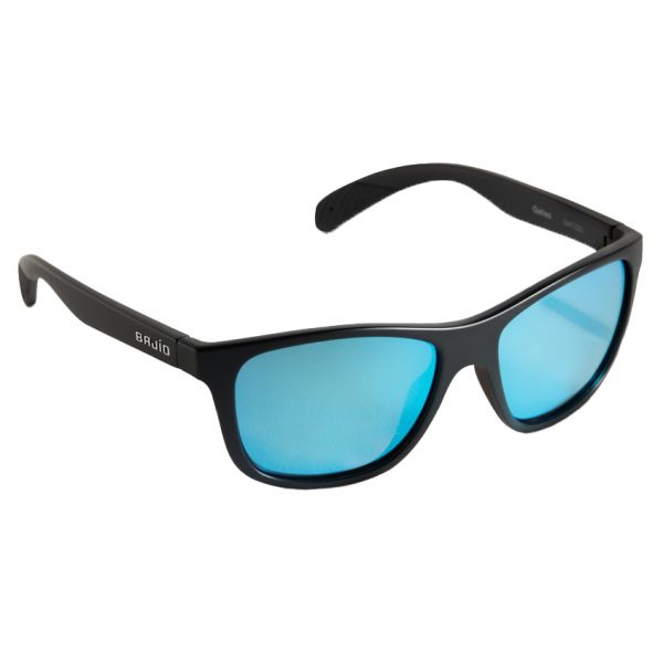 Bajio Gates Sunglasses - Matte Black Frame/Blue Glass Lens