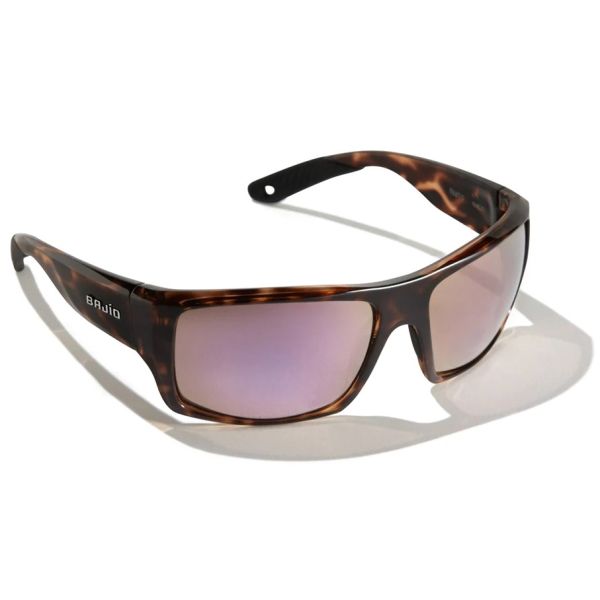 Bajio Nato Sunglasses - Brown Tortoise Gloss Frame/Rose Mirror PC Lens