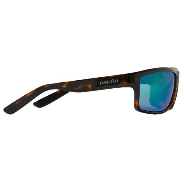 Bajio Nippers Sunglasses - Dark Tortoise Frame/Green Glass Lens