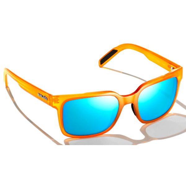 Bajio Paila Sunglasses - Mango Gloss Frame/Blue PC Lens